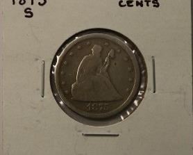1875S Seated Liberty Twenty Cents
