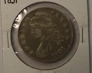 1831 Bust Half