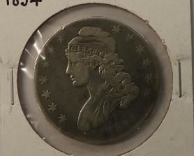 1834 Bust Half