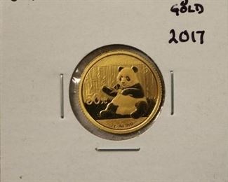 2017  3 Gram Gold China Coin