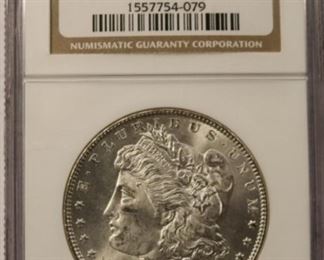 1886 MS64 NGC Morgan Slab