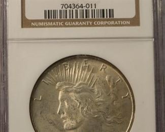 1925 MS63 NGC Peace Slab