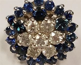 14K Sapphire & diamond ring Appraised $8315