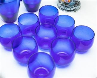 Cobalt Blue Sipping Tumblers
