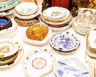Large Assortment Vintage Ashtrays 