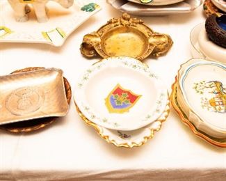 Large Assortment Vintage Ashtrays - European