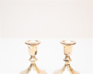 Sterling Silver Candlestick / Candle Holders