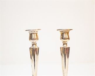 Sterling Silver Candlestick / Candle Holders 