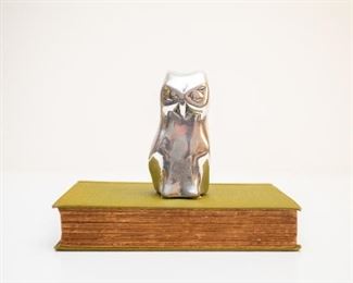 Pewter Owl Paperweight