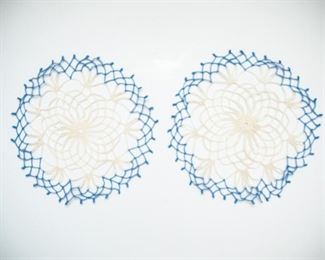 Hand Crochet Lace Doilies for Table Decoration Handmade Vintage Round Lace Doilies Placemat