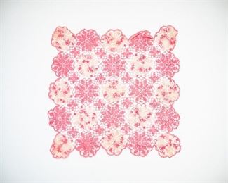 Hand Crochet Lace Doilies for Table Decoration Handmade Vintage Square Lace Doilies Placemat