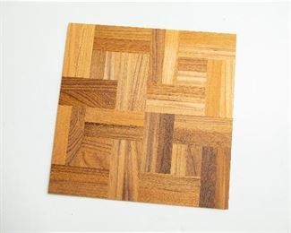 NOS  "Teak Select" parquet flooring by Kentucky Wood Floors — Approximately 300 square feet of  vintage 1/4" thick