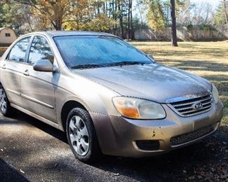 2007 Kia Spectra — Rebuilt Title — New Tires — New Radiator — New Alternator CAR FOR SALE! 