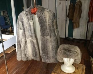 Genuine Fur Jacket and Hat https://ctbids.com/#!/description/share/276387