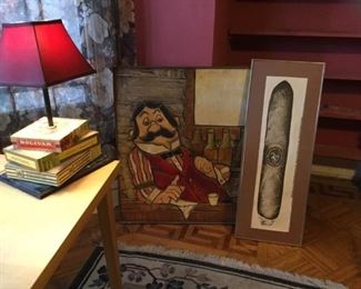 Cigar box lamp, cigar art and hand carved wood art https://ctbids.com/#!/description/share/276499