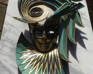 Authentic Aqua Themed Michael Taylor Mask https://ctbids.com/#!/description/share/278205