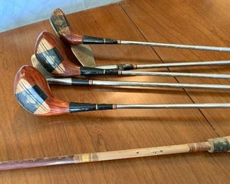 Vintage golf clubs