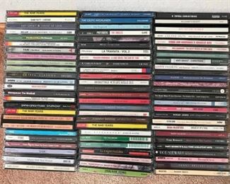 Assorted Lot of CDs	
Topics include Christmas, Country, Easy Listening and much more