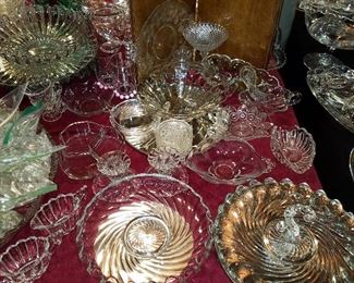 Heisey, Fostoria & Other vintage glass