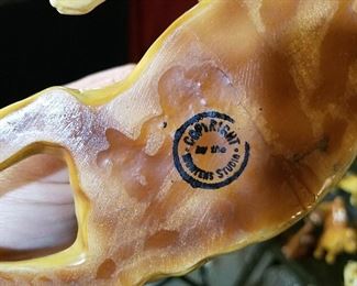 Mark stamped on the bottom of the dogs