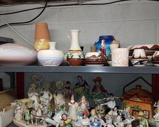 Native American tourist pottery, Half-dolls, figurines