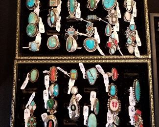 Vintage Native American Sterling rings