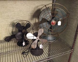Vintage electric fans.
