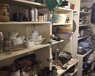 Antique and vintage kitchen collectibles.