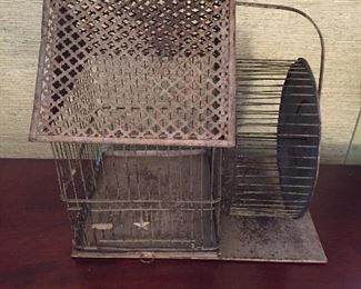 Antique squirrel or hamster cage.