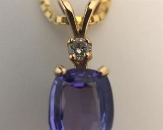 Tanzanite and Diamond Necklace https://ctbids.com/#!/description/share/274634