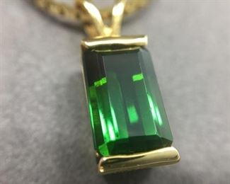 Elegant Green Tourmaline Neckpiece https://ctbids.com/#!/description/share/274648