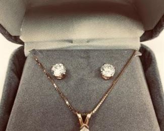 C2 Pendant and Earrings Set in 14k https://ctbids.com/#!/description/share/274653