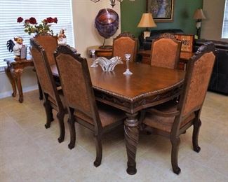 Fine dining table and chairs