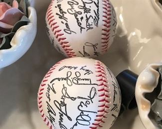 Signed baseballs
