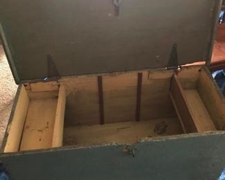 Antique wooden trunk! Super rare!
