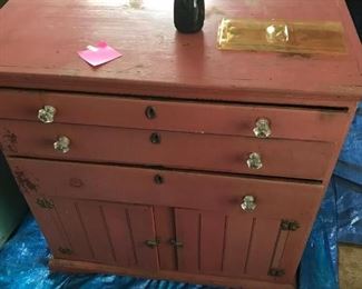 Wooden storage hutch