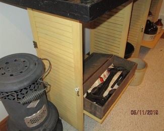 Old heater with inside burner