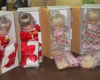 PRECIOUS MOMENTS BABY DOLLS WITH COMPLETE ACCESSORIES