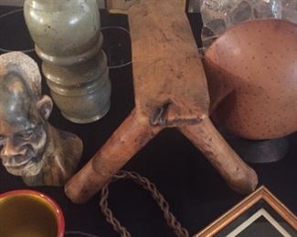 Hand hewed stool from Zimbabwe