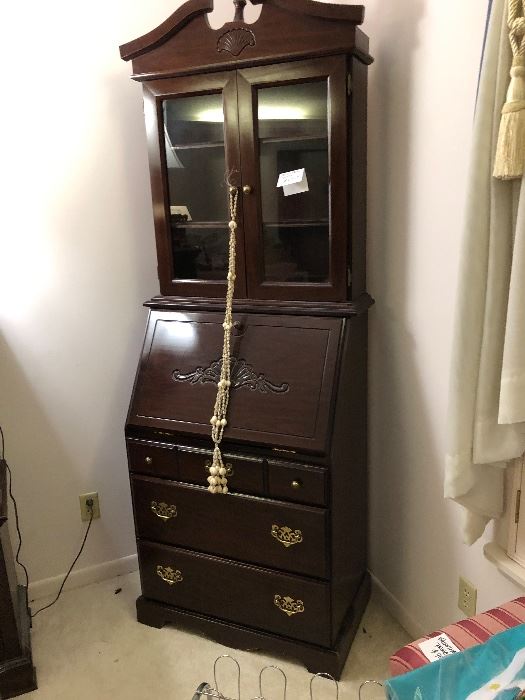 Large dark wood secretary
$225