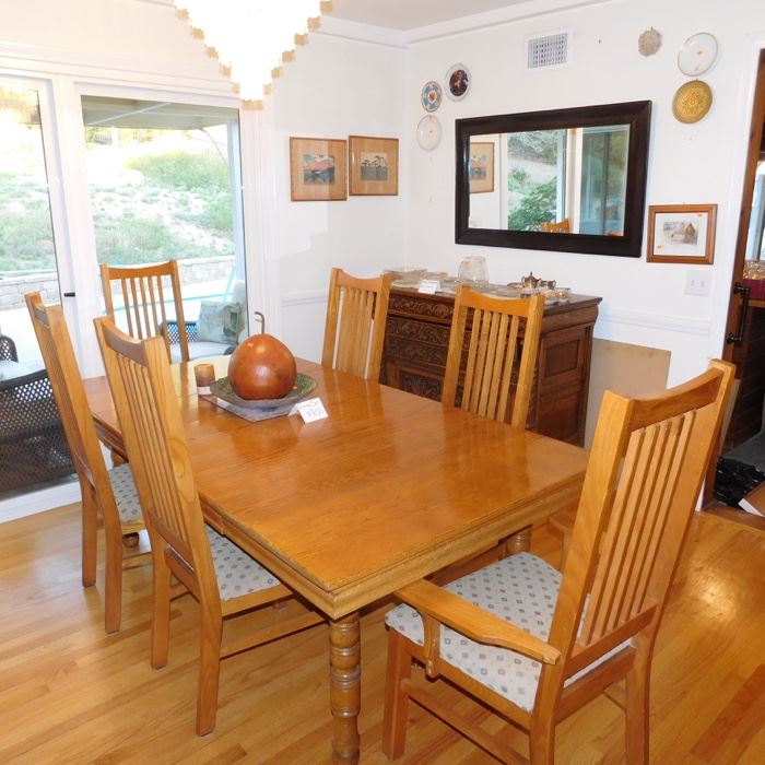 mission style dining set