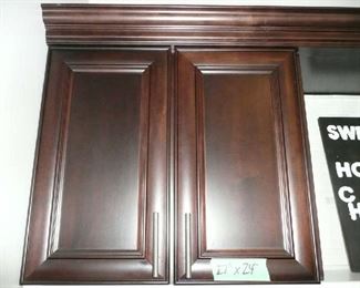 2-27" X 24" includes crown molding.