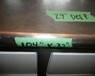 SS Cabinet, 104" X 32" X 29"