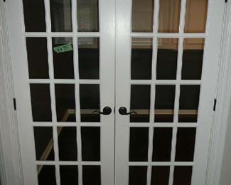 5' X 75" French Doors, $125.00.