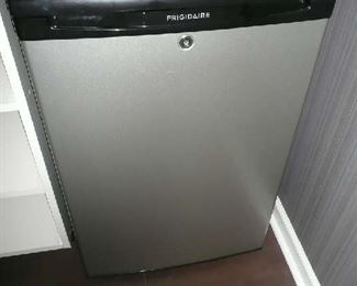 Frigidaire Mini Fridge with Lock | Freezer (4.4 cu. ft.) Silver Mist FFPH44M4L $125.00