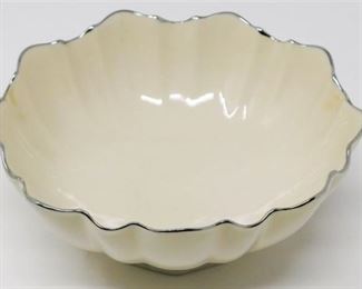 23. Lenox Scalloped Porcelain Bowl