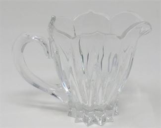44. Pressed and Cut Glass Pitcher