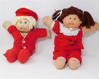 61. Two 2 Cabbage Patch Kids Dolls with Certificates