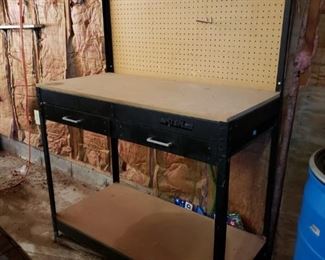 Pegboard work bench