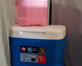 Two Igloo Ice Cube coolers